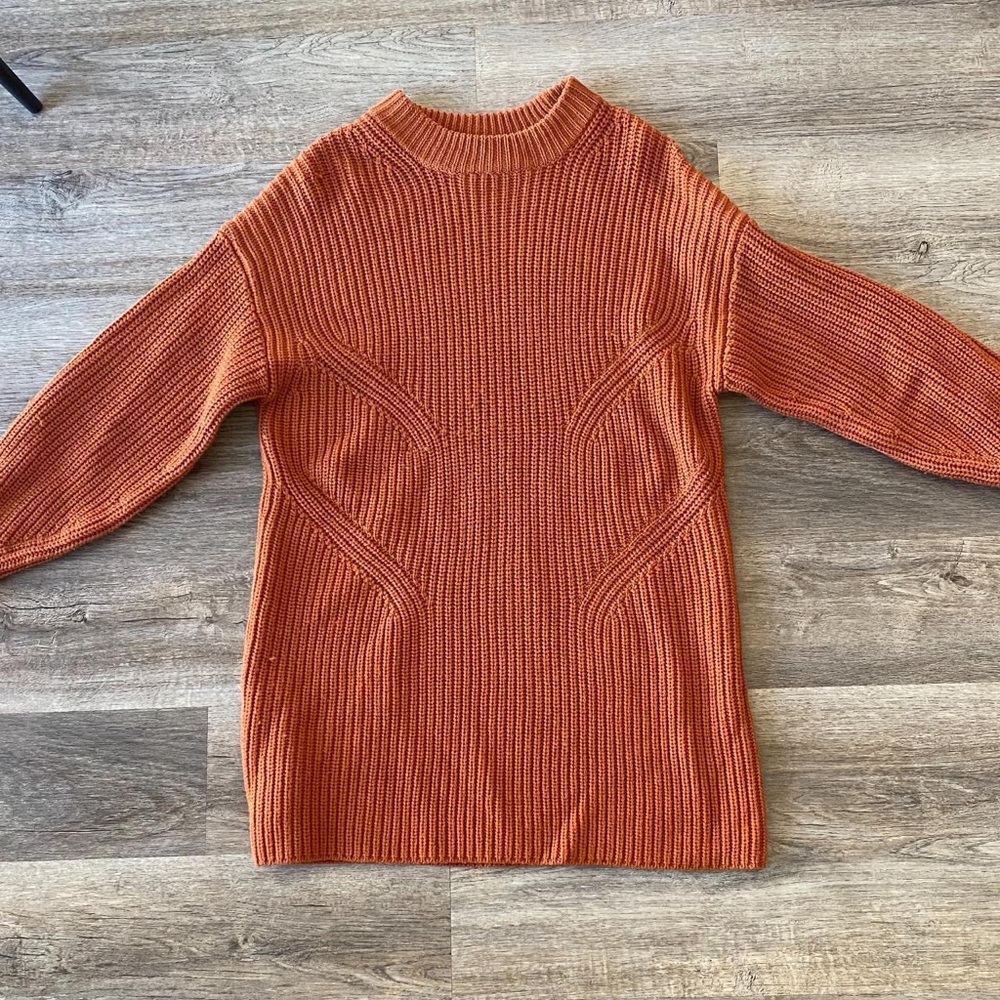 Aritzia Wilfred Sweater Dress Burnt Orange (S)